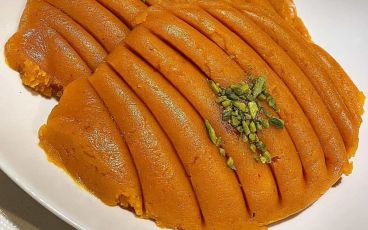 طرز تهیه حلوا زعفرانی