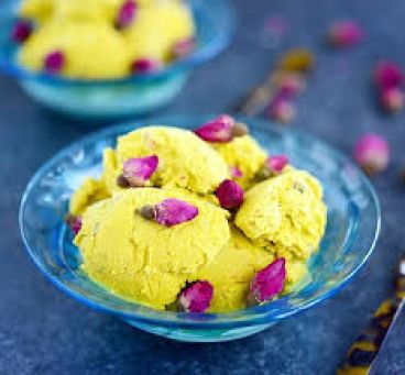 طرز تهیه بستنی زعفرانی برای ۴ نفر